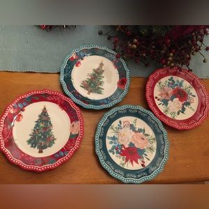 SOLD!!!  Pioneer Woman Holiday 2022 Appetizer plate set of 4